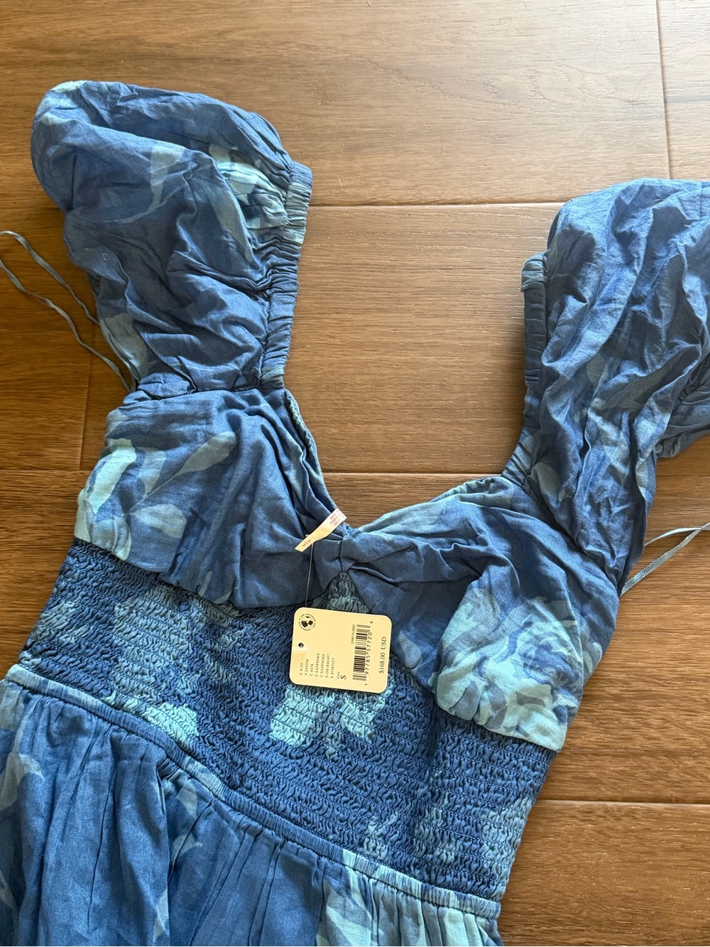Free People Sun-drenched Sapphire Floral Dress - Picture 2 of 3